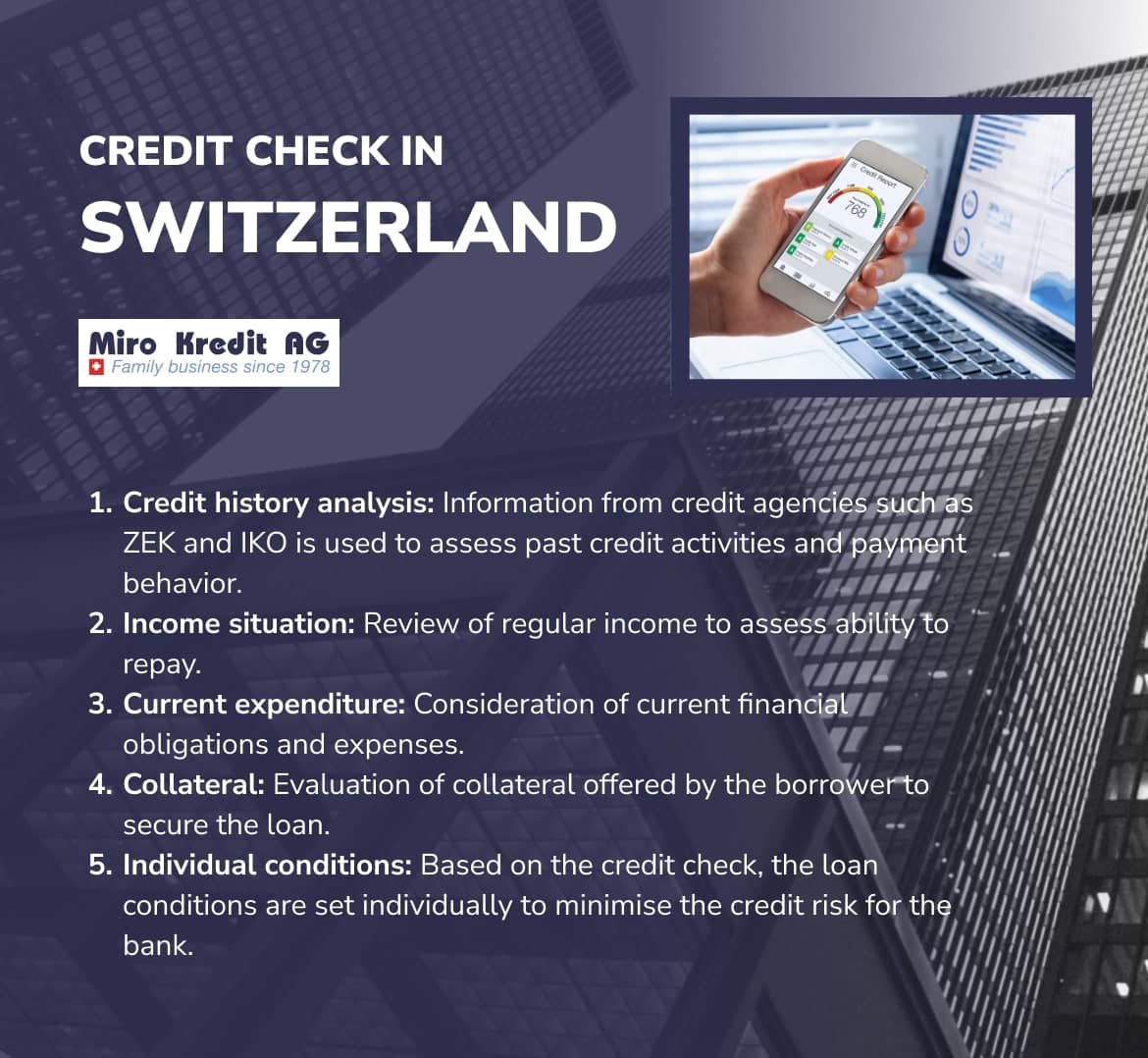CREDIT CHECK IN SWITZERLAND