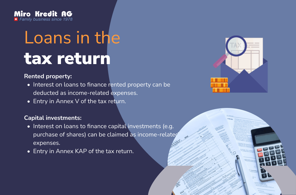 Loans in the tax return