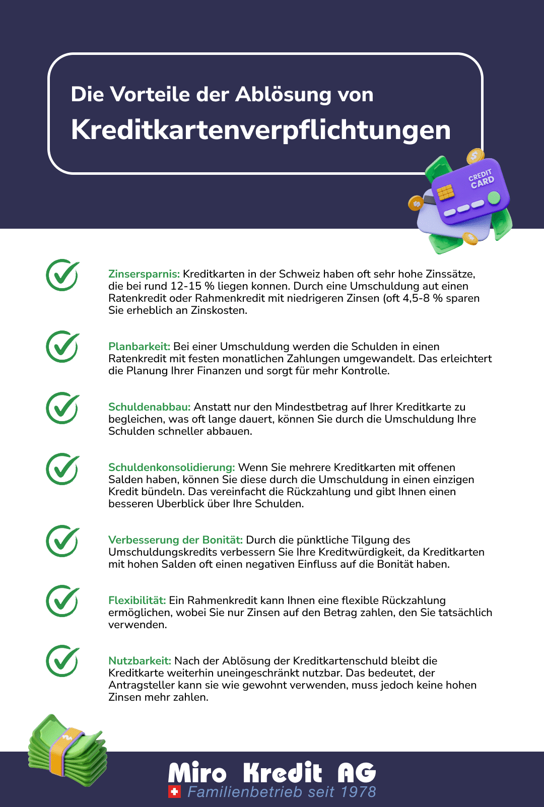 Die Vorteile der Ablösung von Kreditkartenverpflichtungen