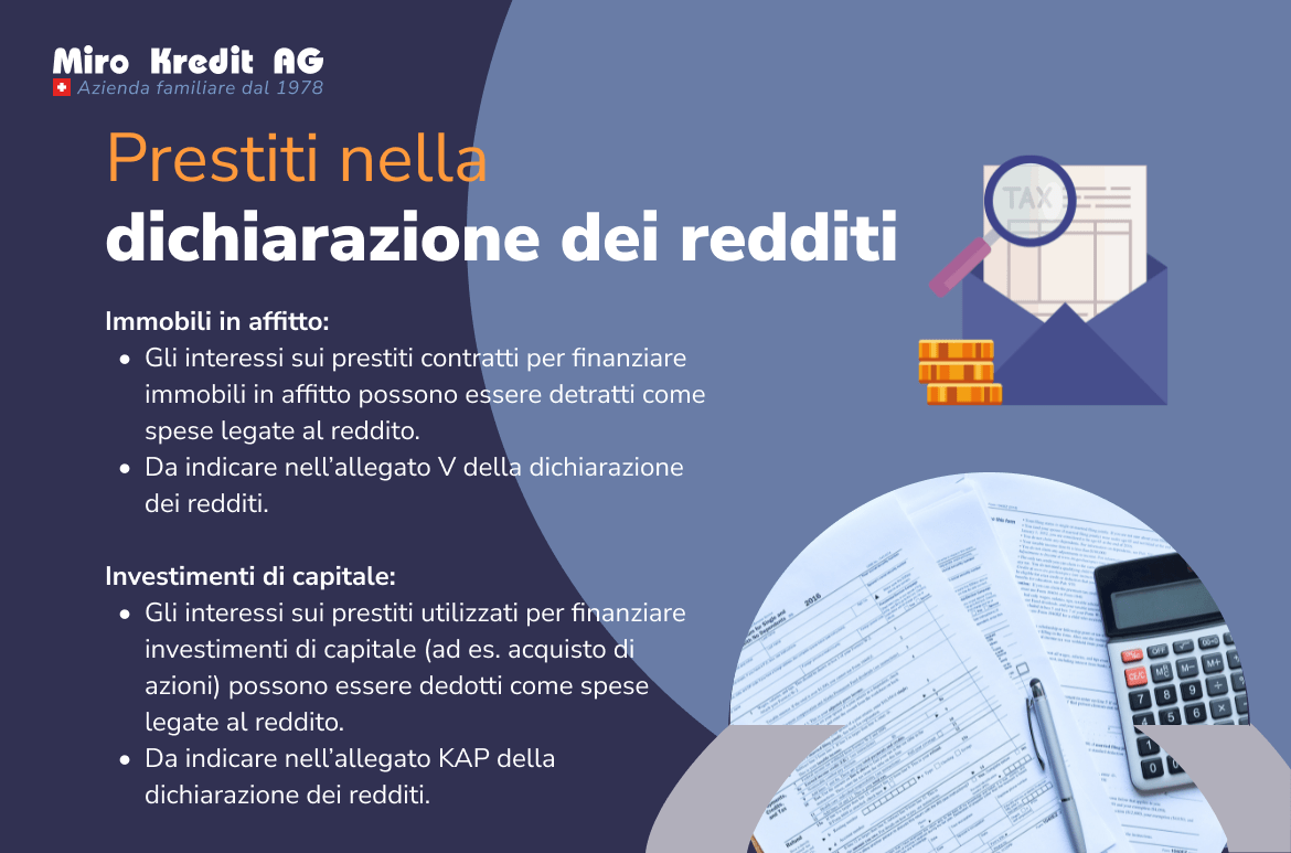 Prestiti nella dichiarazione dei redditi